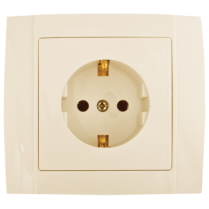 Priza schuko 10A Crem HAKAN